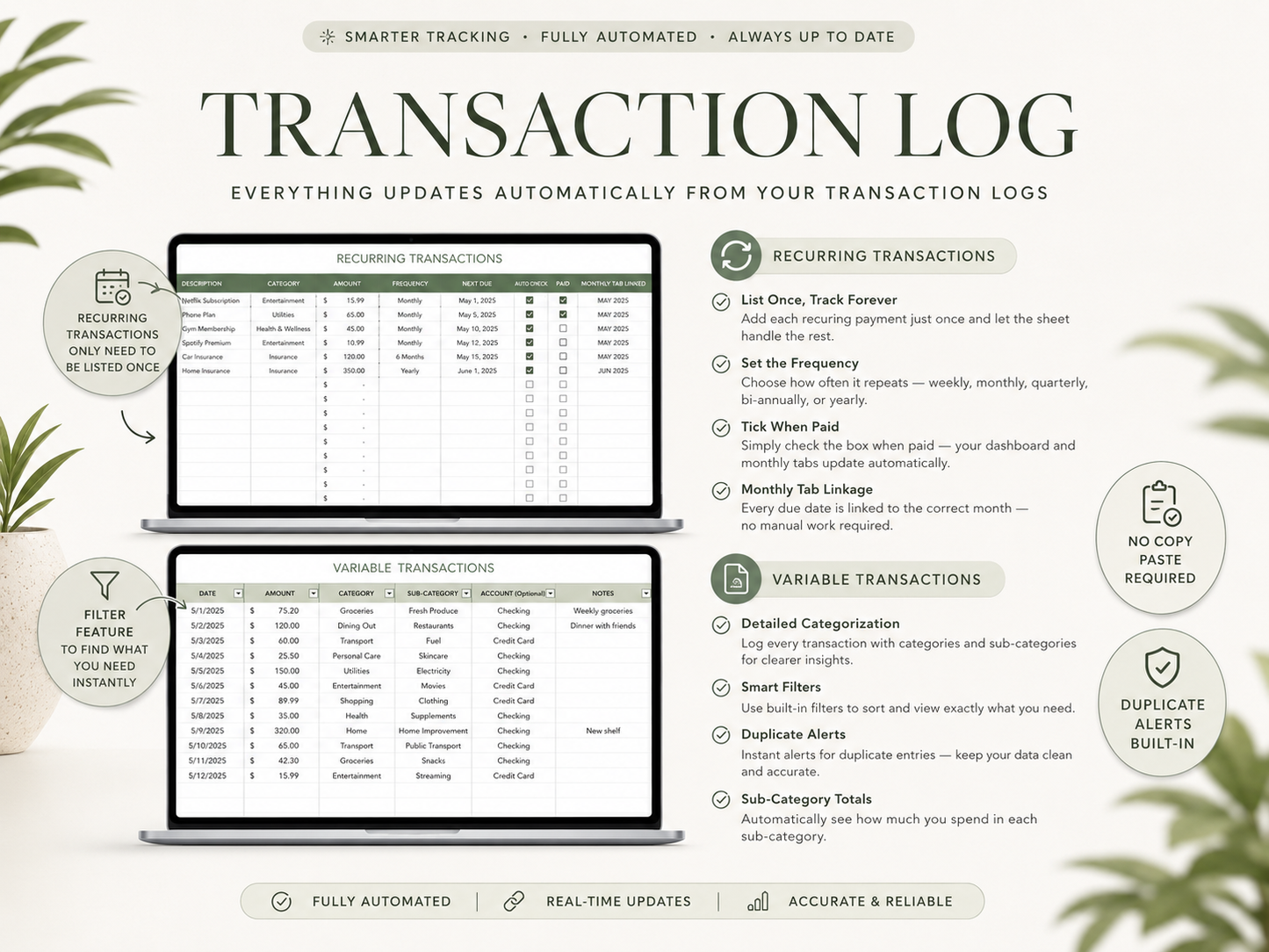 Ultimate Annual Budget Spreadsheet for Excel & Google Sheets